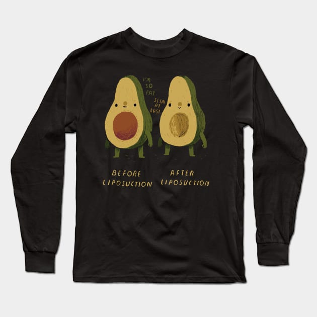 avocado weight loss Long Sleeve T-Shirt by Louisros